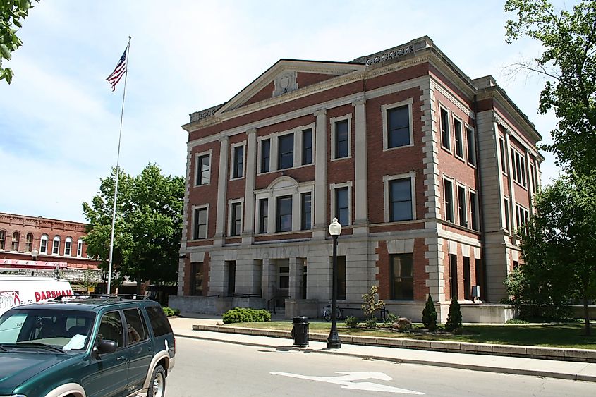 Piatt County Courthouse in Monticello, Illinois.