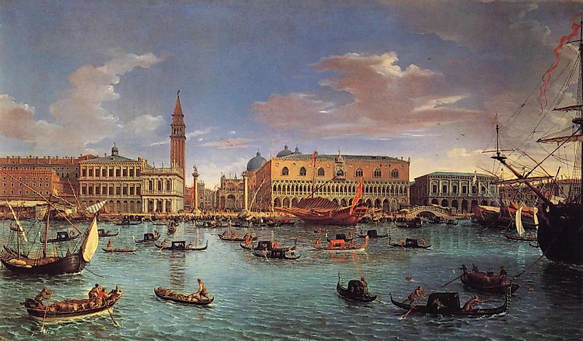  San Marco basin of Venice in 1697.