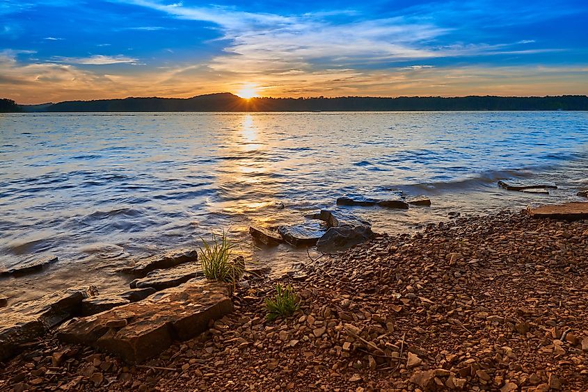 Sunset on Kentucky Lake.