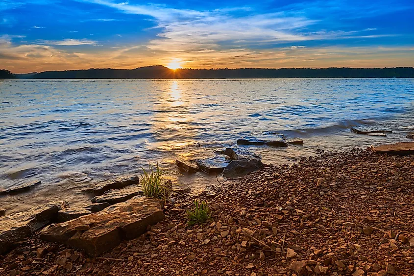 Sunset on Kentucky Lake.