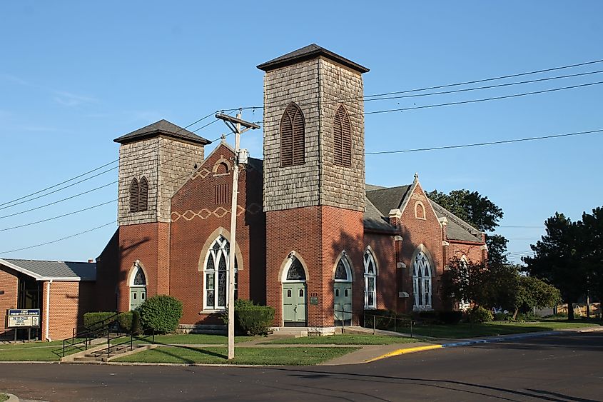 Historic Presbyterian Church in Brookfield, MO.