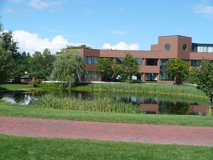 Bryant University's campus. 