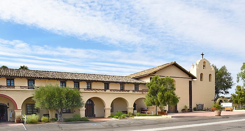 Old Mission Santa Ines in Solvang, California.