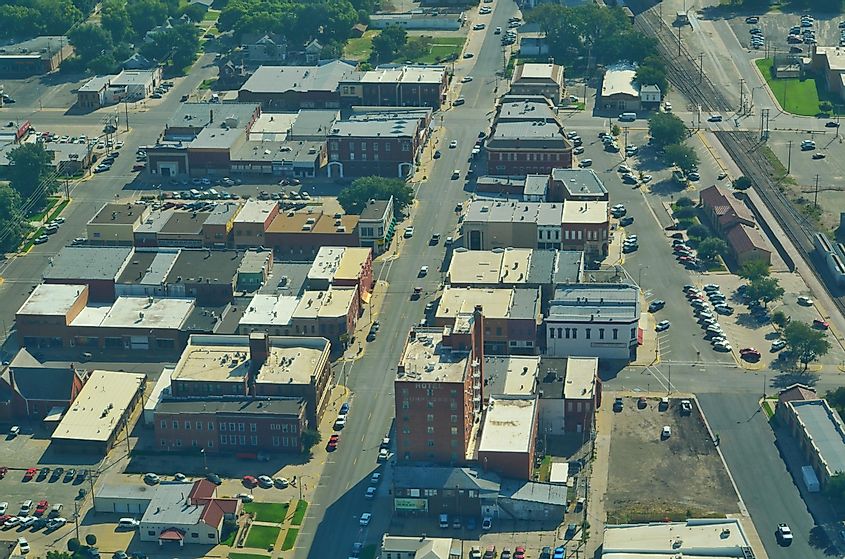 Aerial view of Abilene, via Wikipedia