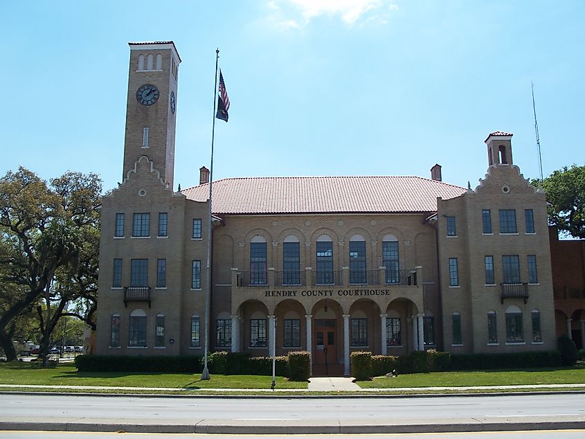 Old Hendry County Courthouse, LaBelle, Florida.