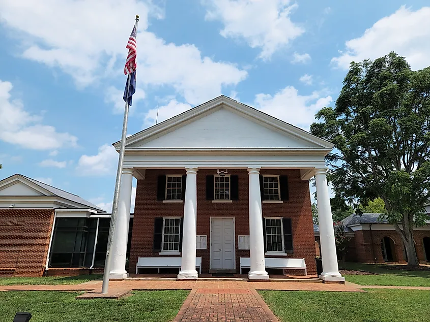 Historic courthouse in Goochland County, Virginia.