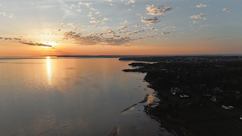 Sunset at Tea Hill Park.