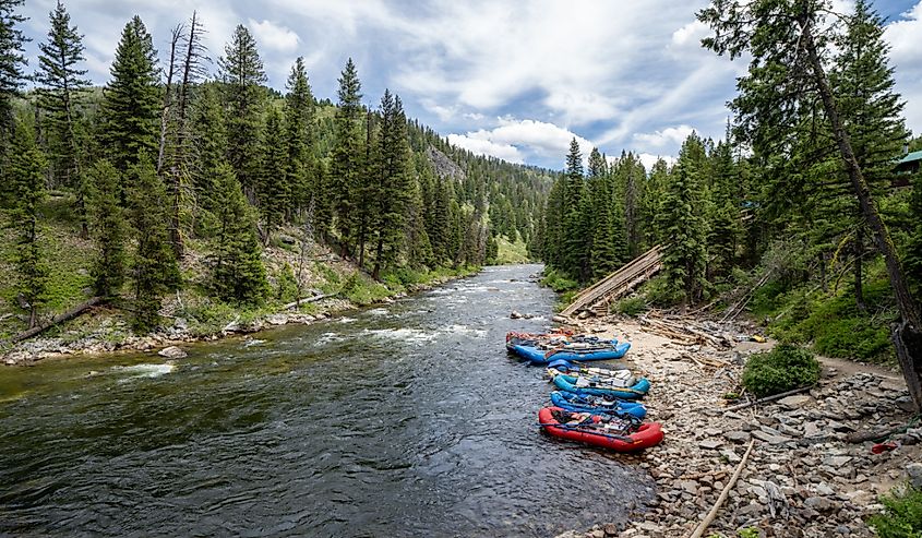 Rafting tours on the Salmon River, Idaho