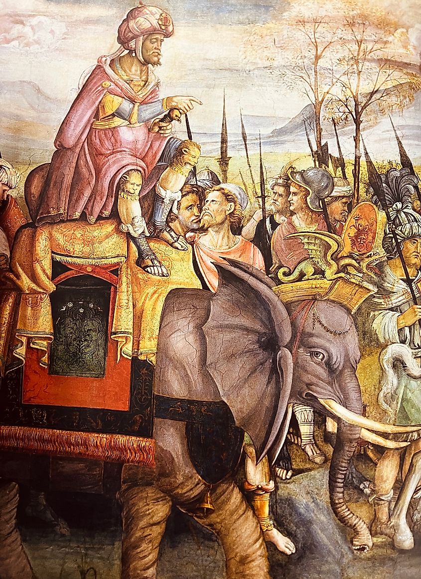 Hannibal crossing the alps