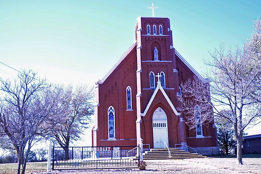 St. Bridget Church in Axtell, Kansas.