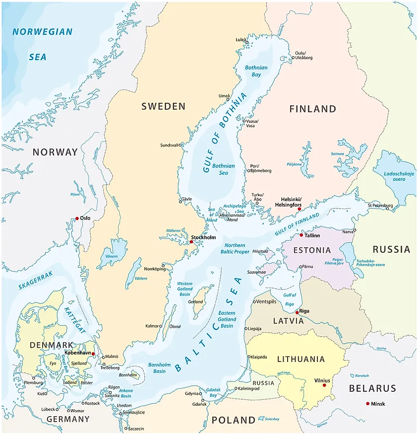 Gulf of Bothnia map