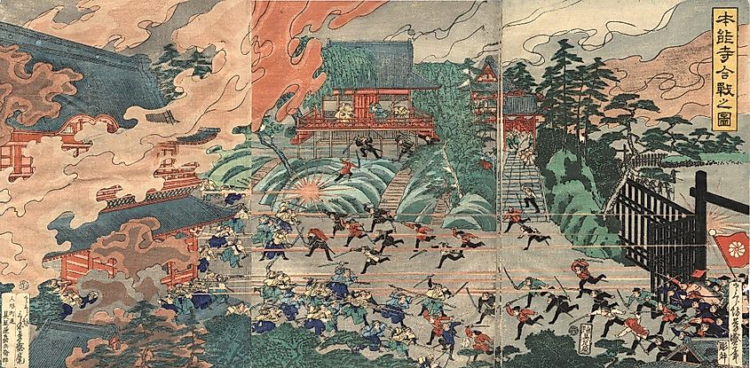 The Battle of Ueno during the Boshin War