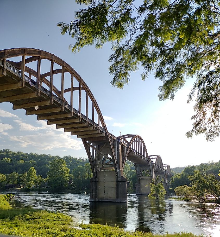 Cotter Bridge in Cotter, Arkansas 