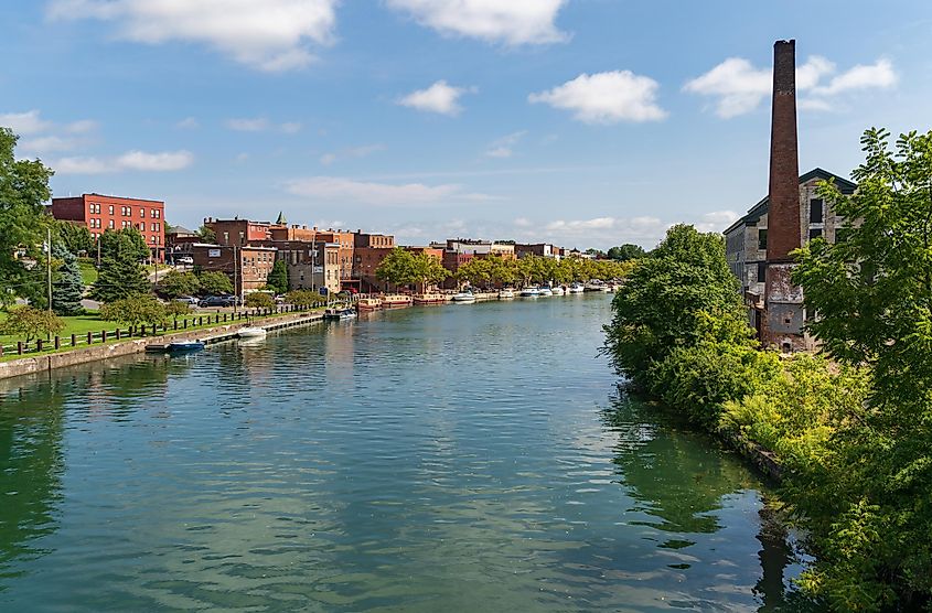 Cayuga and Seneca Canal in Seneca Falls, New York