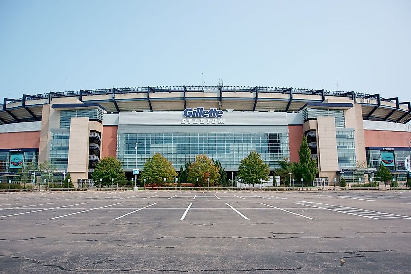 Gillette Stadium - the home stadium of New England patriots in Foxborough, Massachusetts