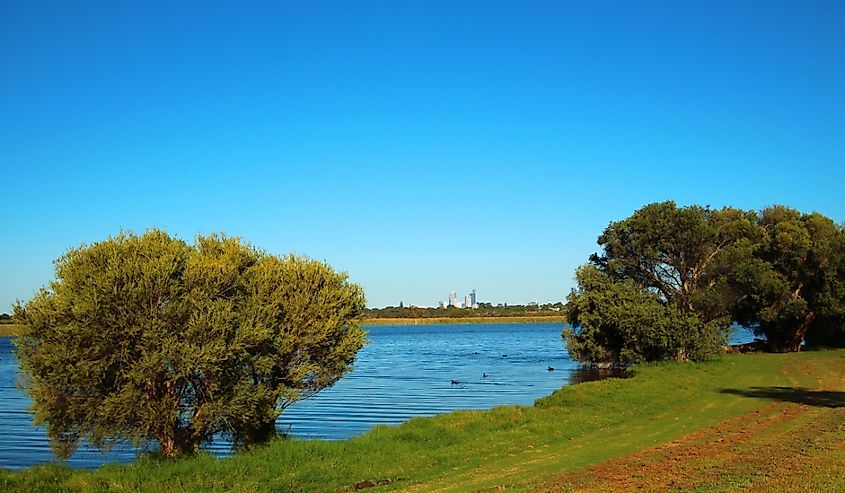 Herdsman Lake Park in Perth, Australia