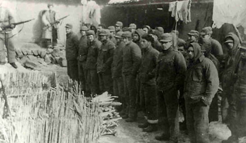 Prisoners from the British 29th Infantry Brigade captured during the Third Battle of Seoul