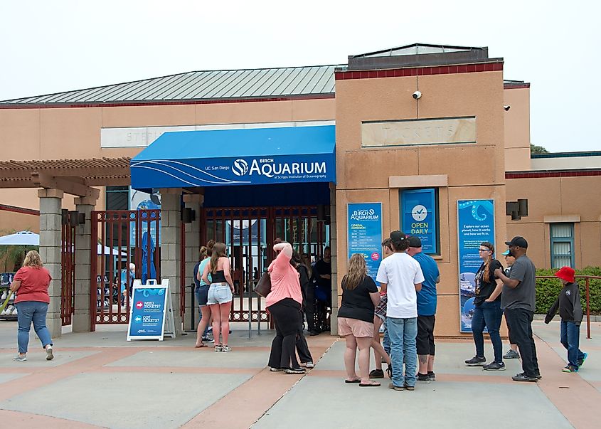 The Birch Aquarium at Scripps in La Jolla, California. Editorial credit: Sheila Fitzgerald / Shutterstock.com