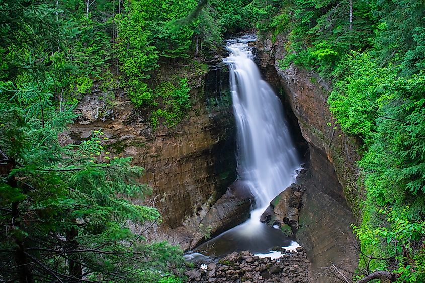 Miner's Falls, Pictured Rock National Lakeshore, Michigan.