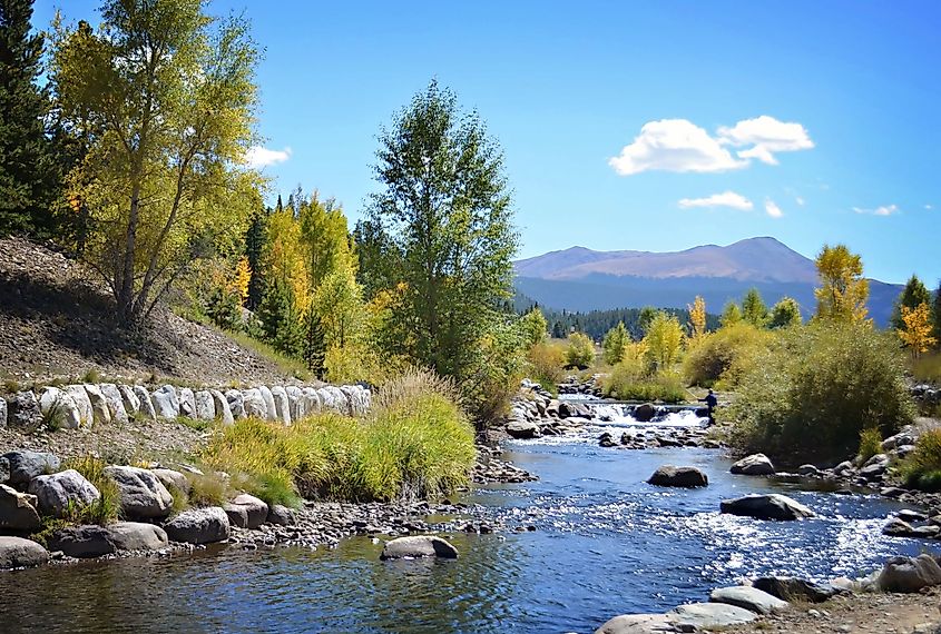 The Blue River in Breckenridge, Colorado.