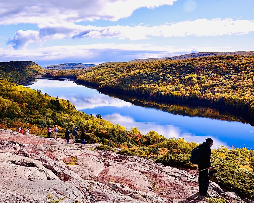 Lake of the Clouds in Porcupine Mountains Wilderness State Park, Michigan’s largest state park