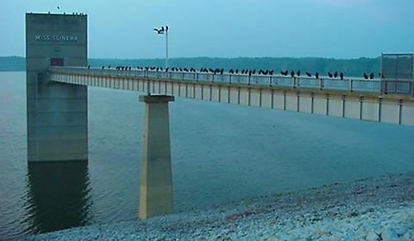 Mississinewa Lake Dam intake tower.