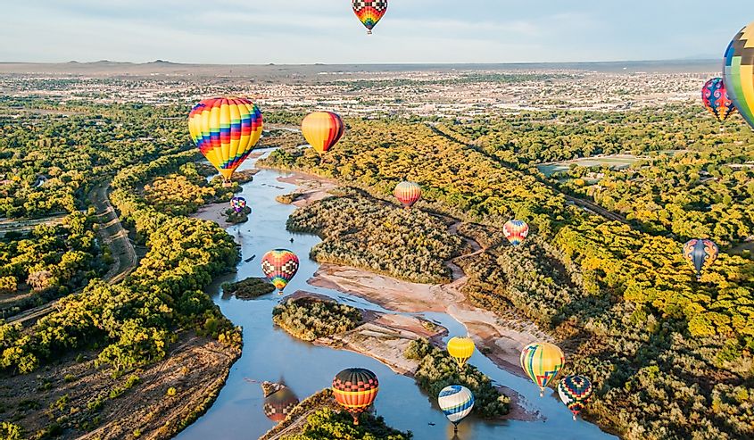 Balloons over the Rio Grande