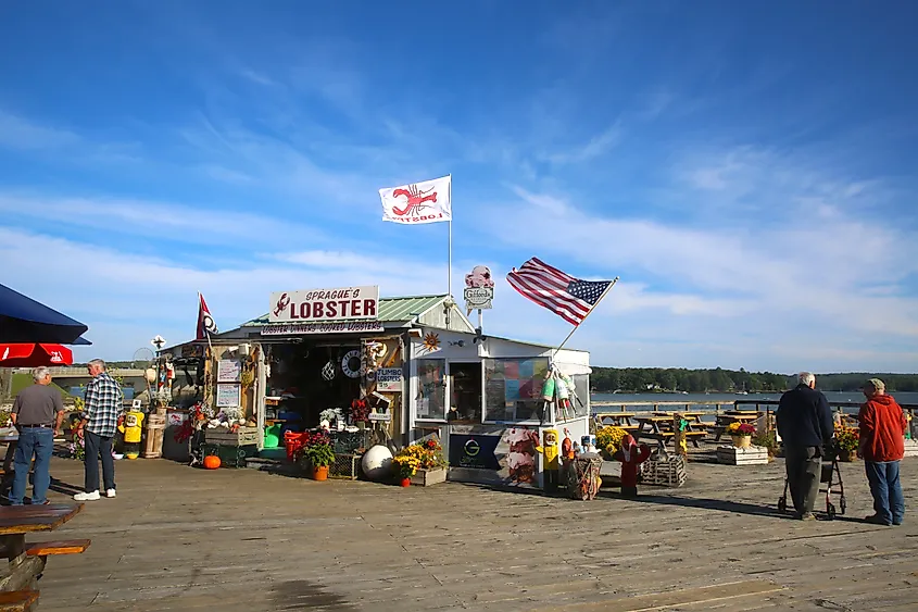 A lobster restaurant in Wiscasset, Maine