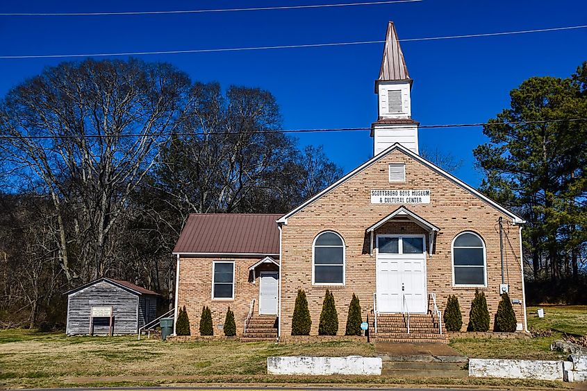 The Scottsboro Boys Museum is a Civil Rights museum in Scottsboro, Alabama. Editorial credit: Rachael Martin / Shutterstock.com