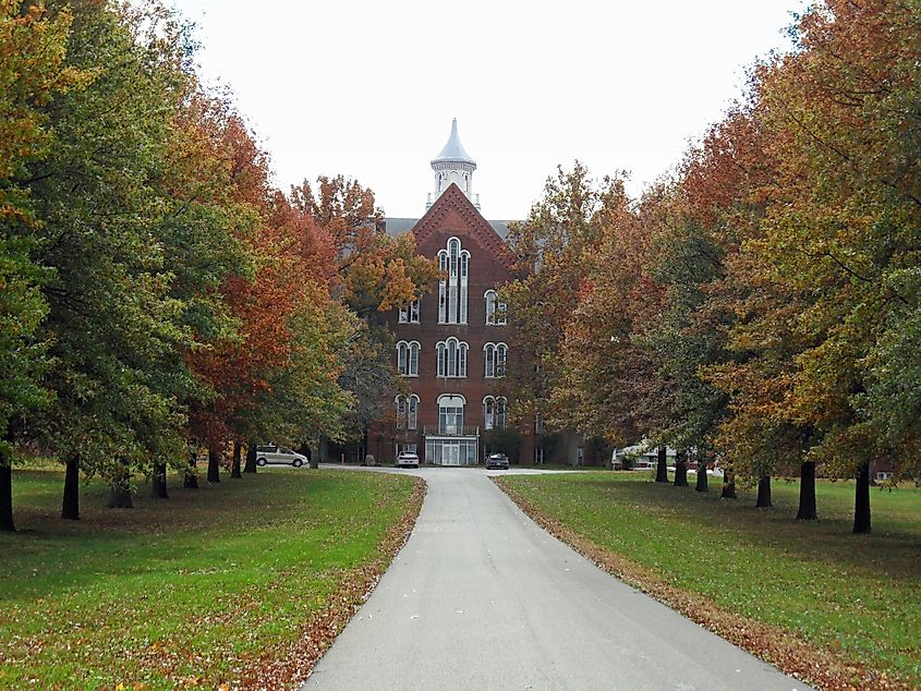 Fall colors in Merom, Indiana