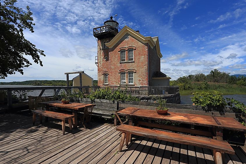 Saugerties Lighthouse and Picnic Tables