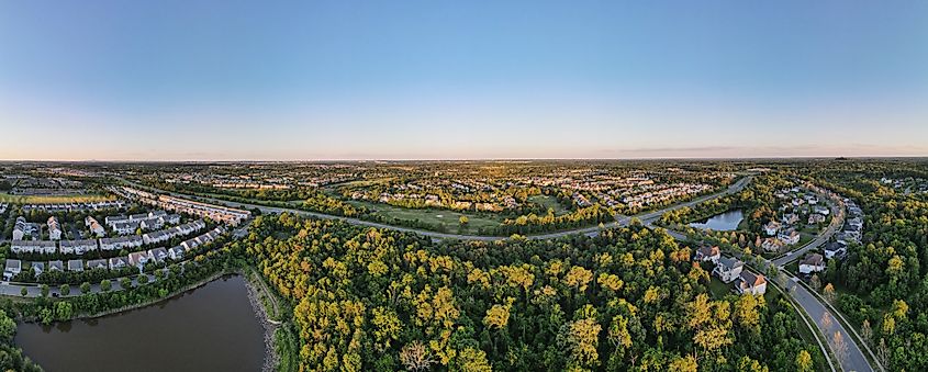 South Riding at sunset. 