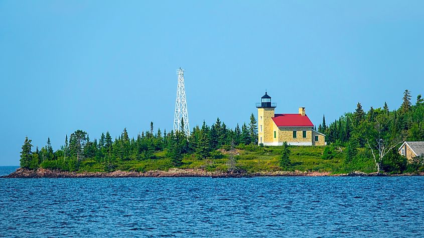 The Copper Harbor Light is a lighthouse located inside Fort Wilkins Historic State Park.