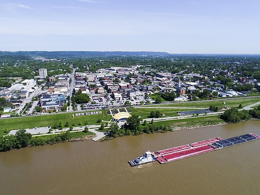 New Albany, Indiana, on the shores of the Ohio River.