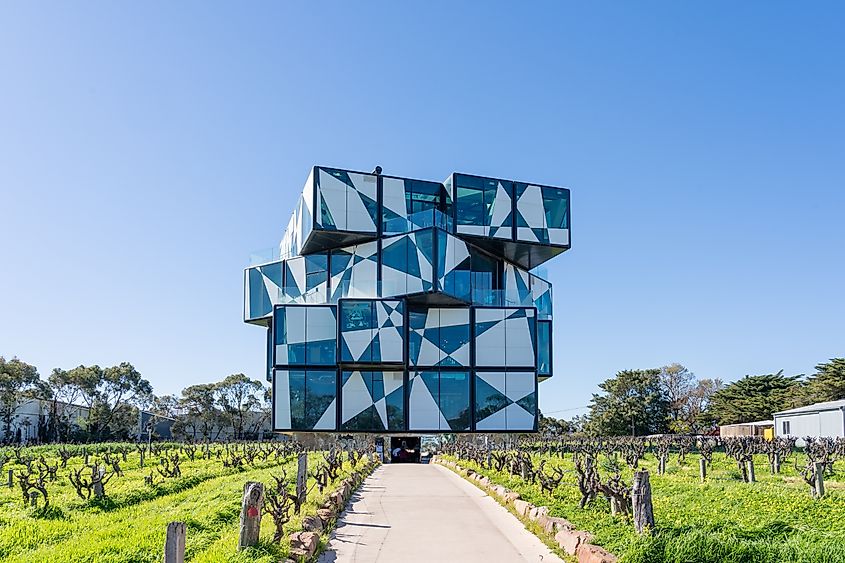 d'Arenberg Cube building in McLaren Vale in South Australia.