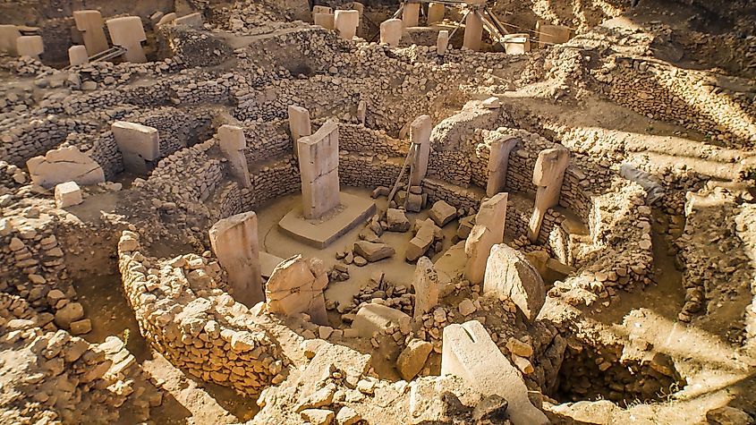 Gobeklitepe in Sanliurfa. The Oldest Temple of the World. Gobekli Tepe is a UNESCO World Heritage site.