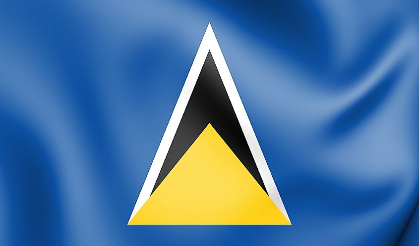 National flag of St. Lucia