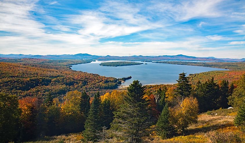 Rangeley Lakes Region of Maine off one of its Scenic Byways.