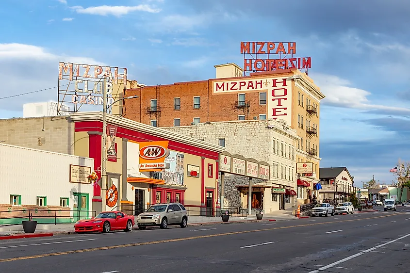 Main Street in Tonopah, Nevada.