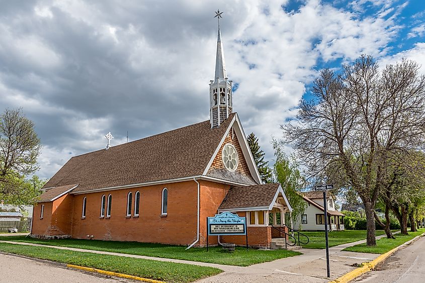 St. Mary the Virgin Anglican Church in Maple Creek, Saskatchewan, Canada