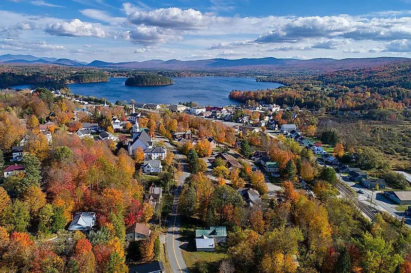 Fall in Island Pond, Vermont