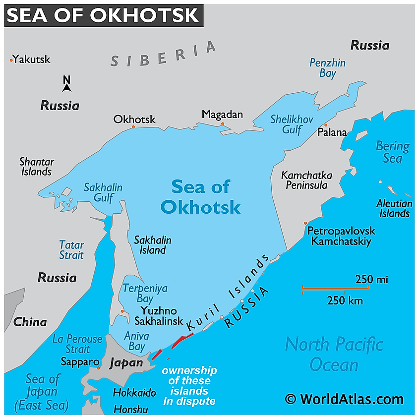 Sea of Okhotsk - WorldAtlas