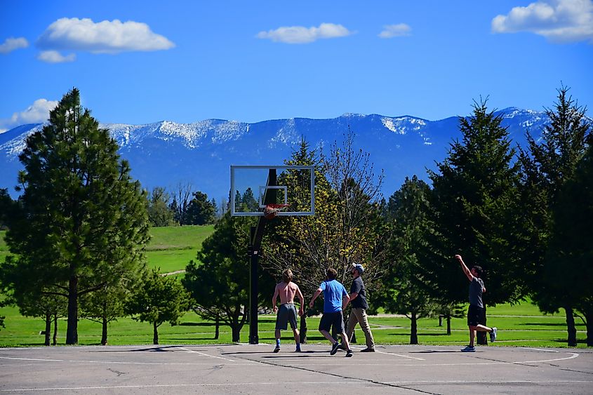 College students at Flathead Valley Community College
