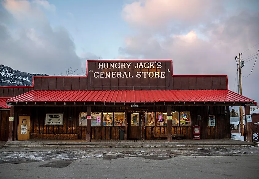 Exterior of Hungry Jacks General Store - Wilson, WY