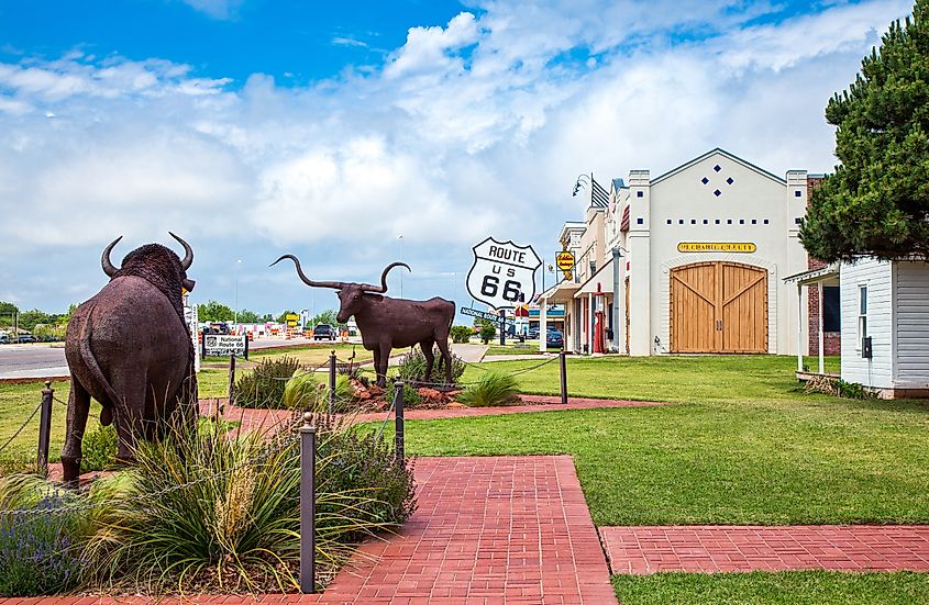 Elk City, Oklahoma on Route 66. 