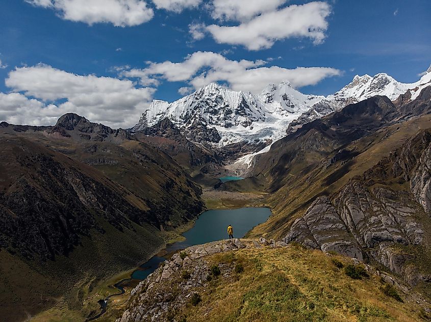 Aerial panorama of Cordillera Huayhuash