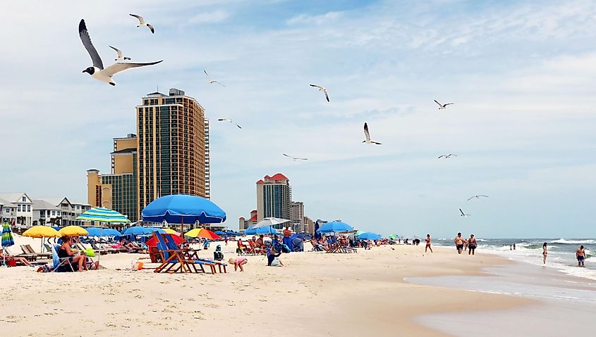 Alabama Gulf Shores State park and beach.