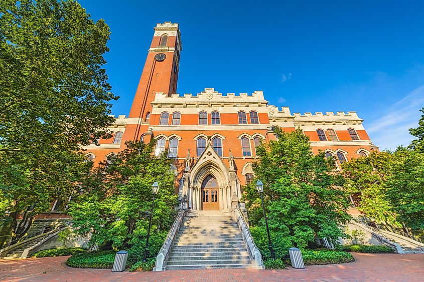 Campus of Vanderbilt Unversity in Nashville, Tennessee.