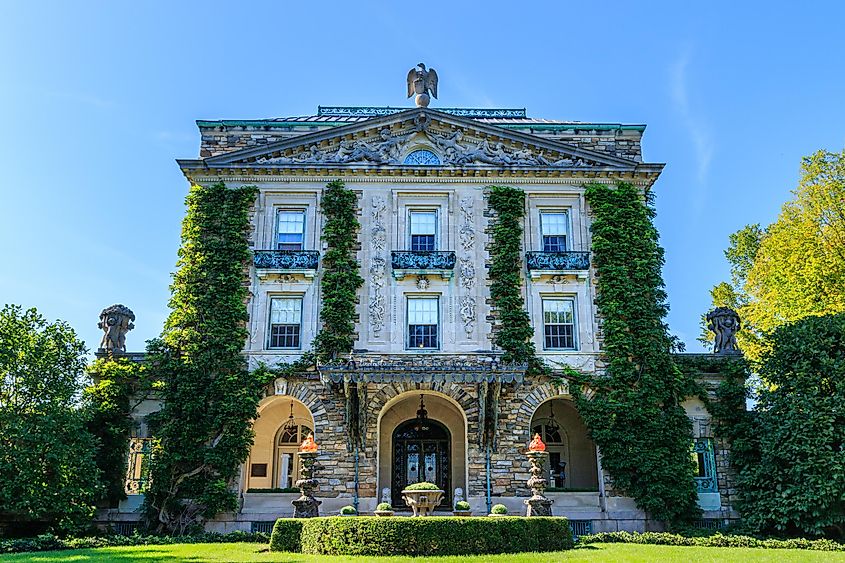 Kykuit, the estate of John D. Rockefeller and a National Historic Landmark, stands in New York's Hudson Valley.