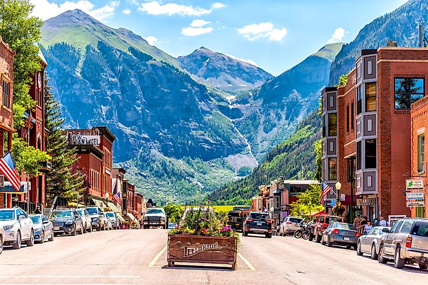 Downtown Telluride, Colorado.